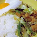 ヘルシー♪高野豆腐の回鍋肉風ごはん♪